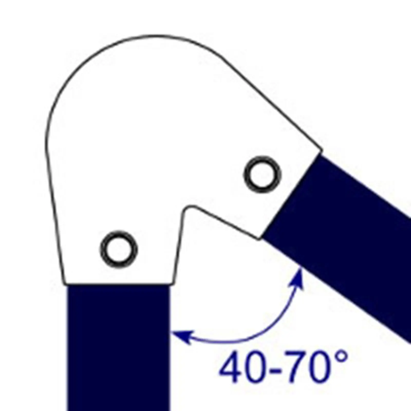 Interclamp® Type 123 Vinkel Bøjning (40° - 70°)