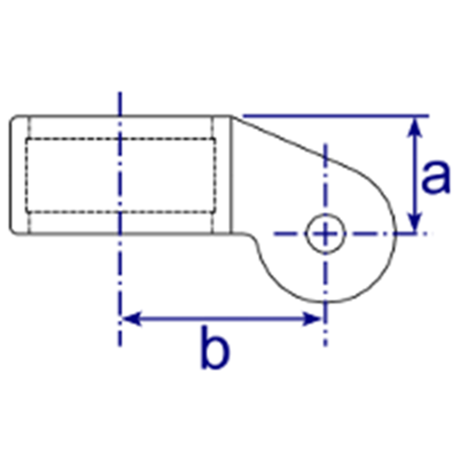 Interclamp® Type 172M [Forskudt enkelt drejeled, han]