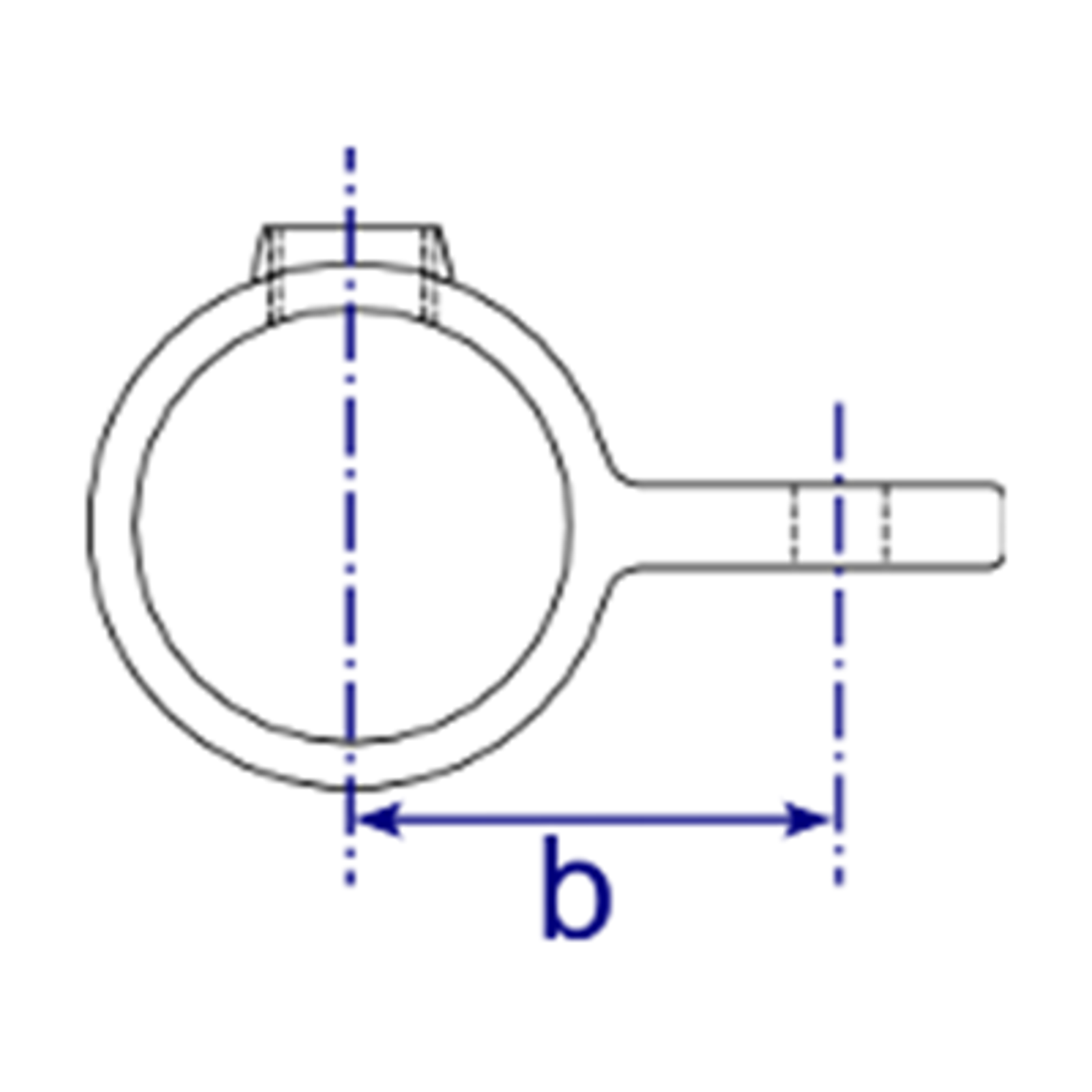 Interclamp® Type 172M [Forskudt enkelt drejeled, han]