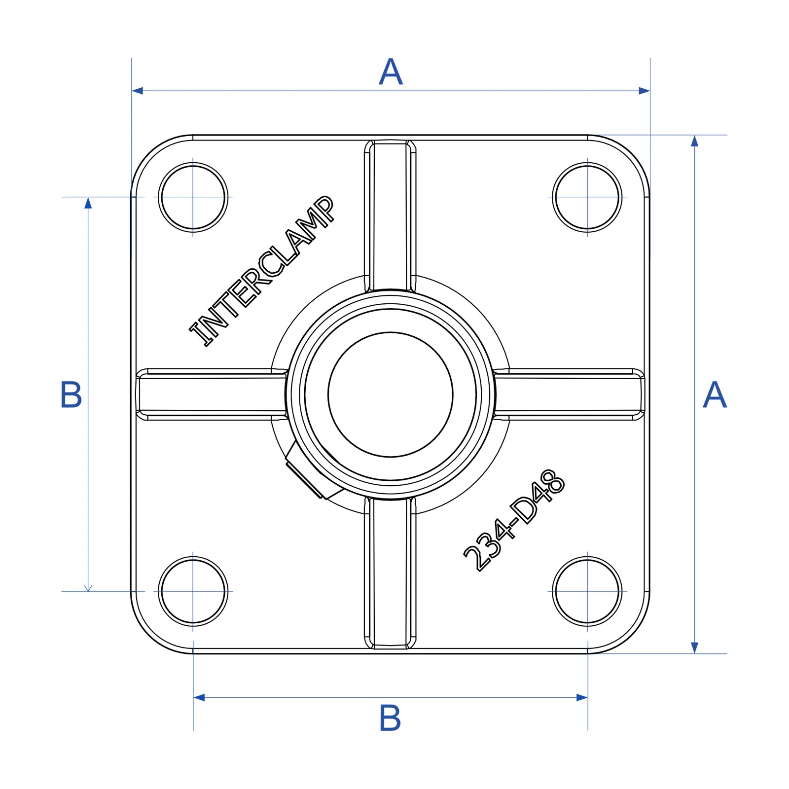 Interclamp® Type 198 [Dobbletsidet Flangebeslag]