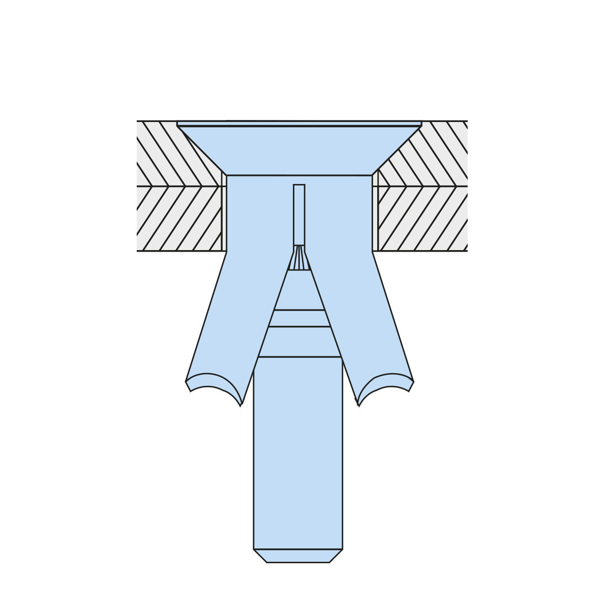 Lindapter Hollo-Bolt, Flush Fit